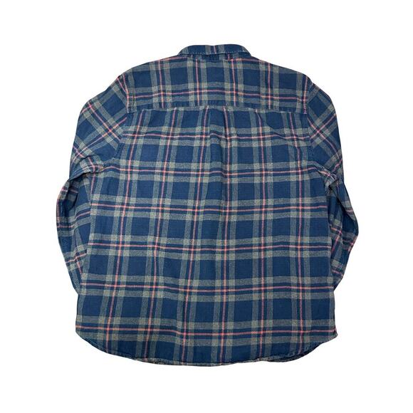 Marine Layer Classic Fit Balboa Button Down Navy Plaid XL - Picture 5 of 7